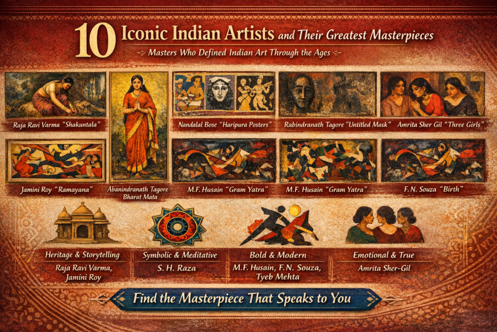 Iconic Indian artists and masterpieces