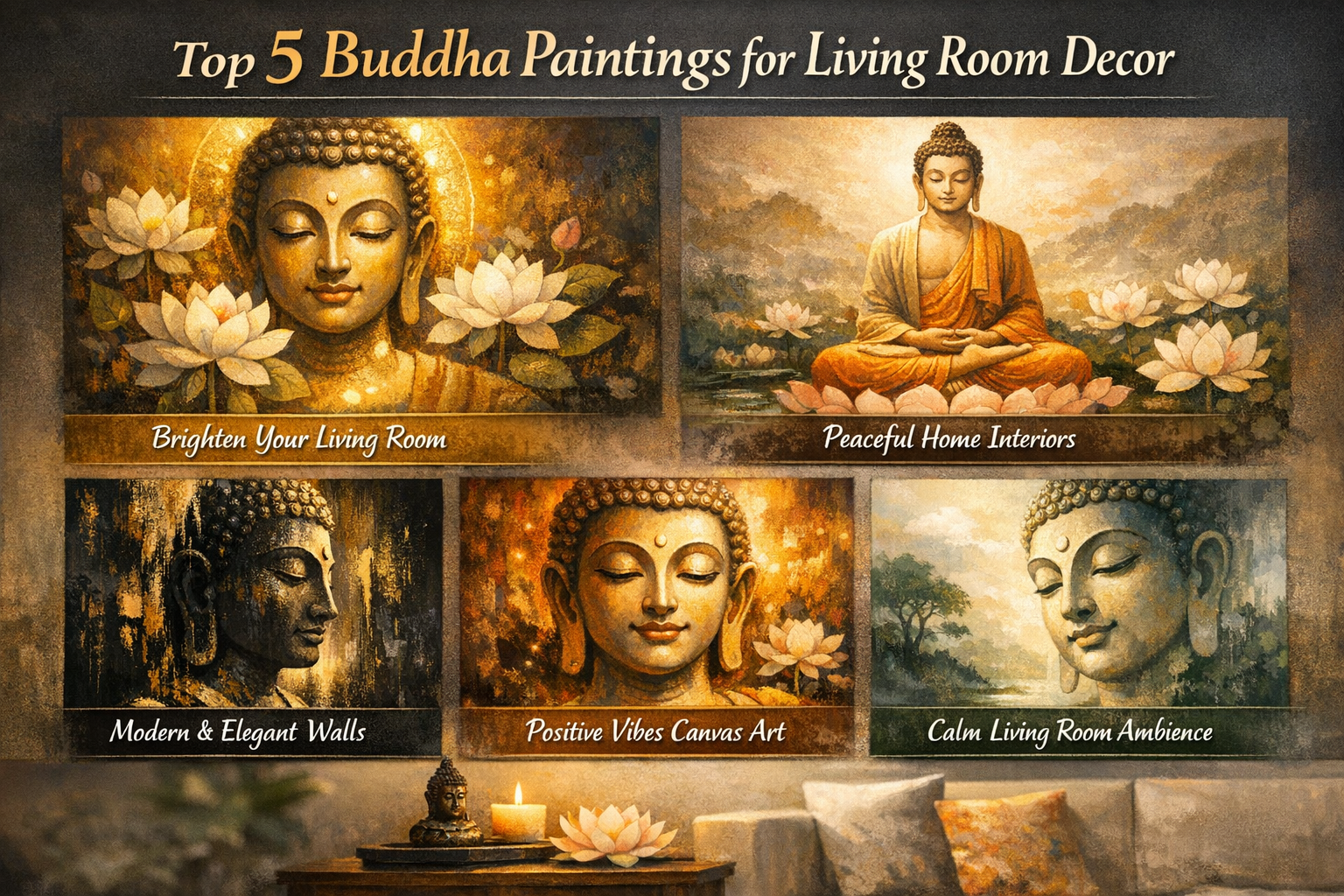 Top Buddha paintings for living room
