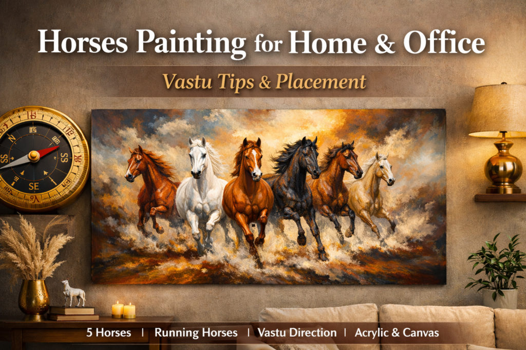 Horse paintings for home decor