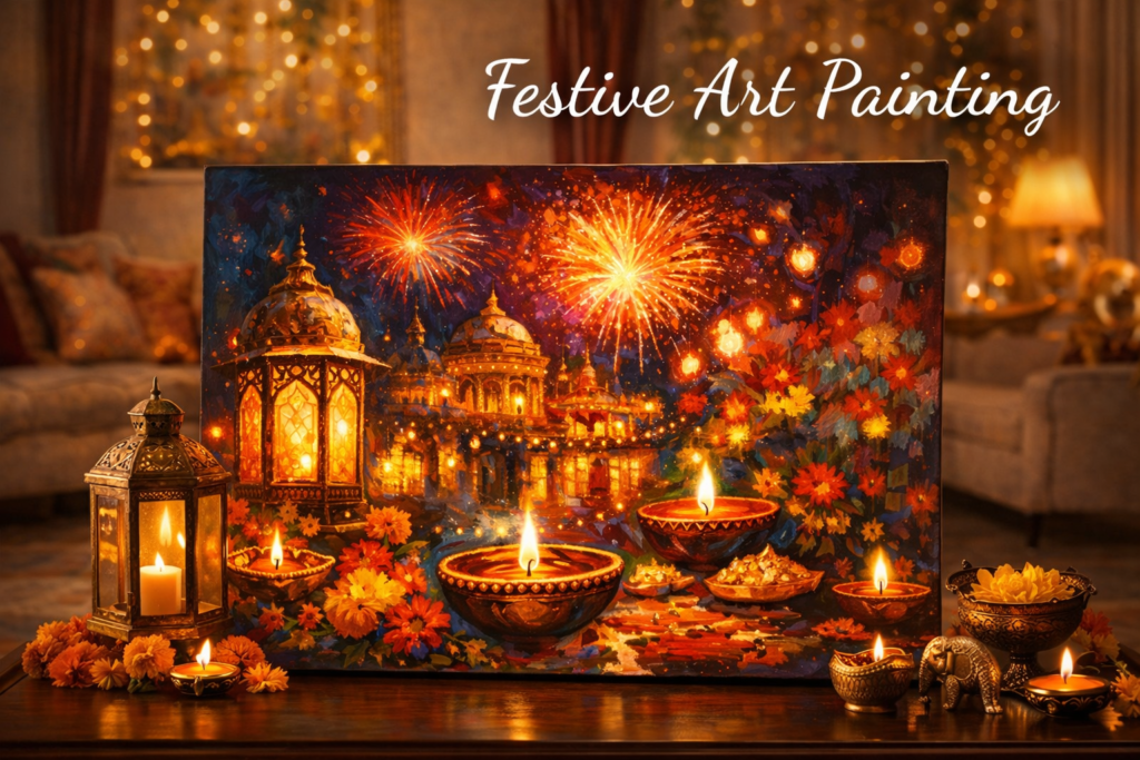 Festive Art Painting for Seasonal Home Decor Ideas