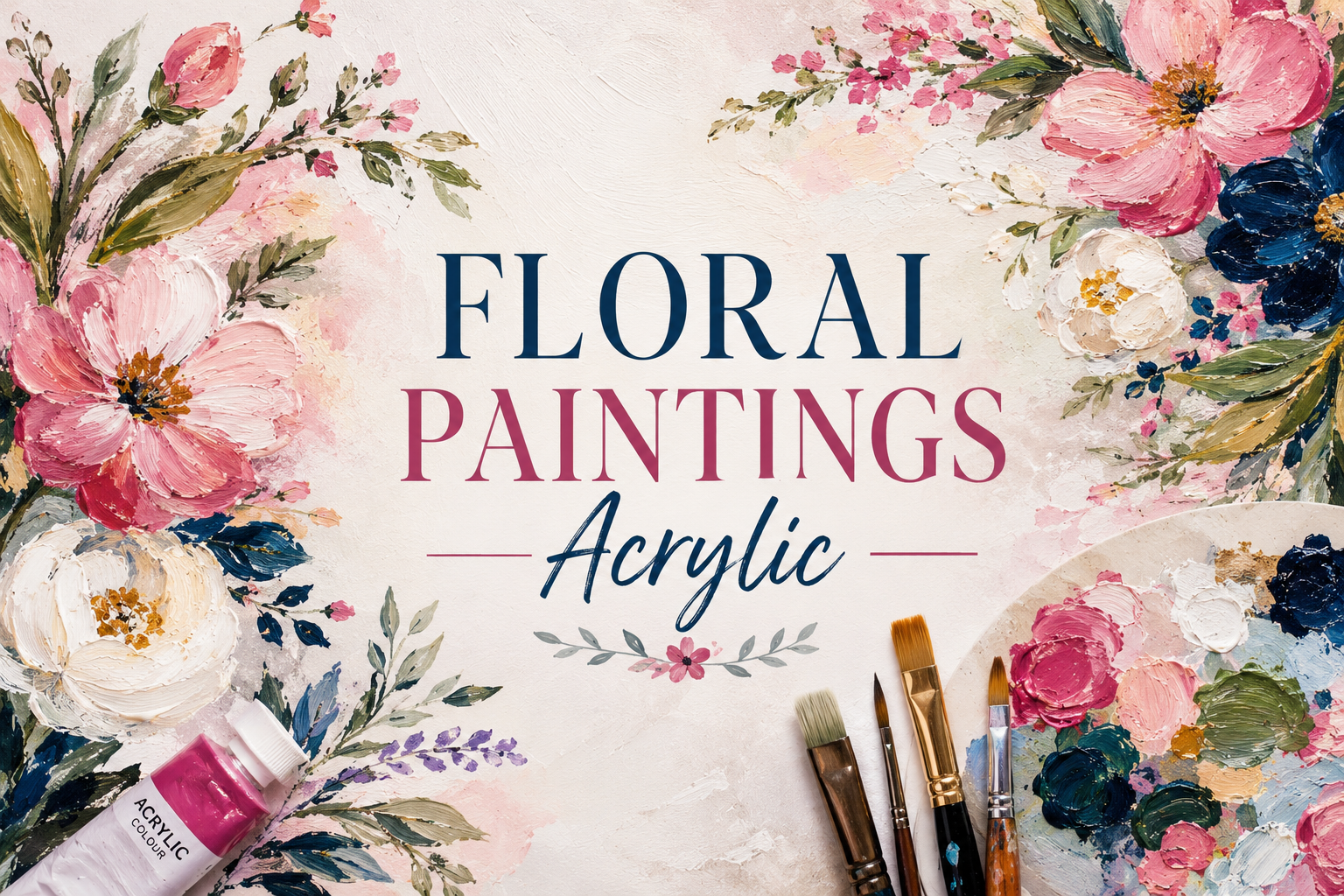 Floral Paintings Acrylic
