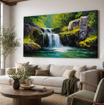 Paintings Of Waterfalls