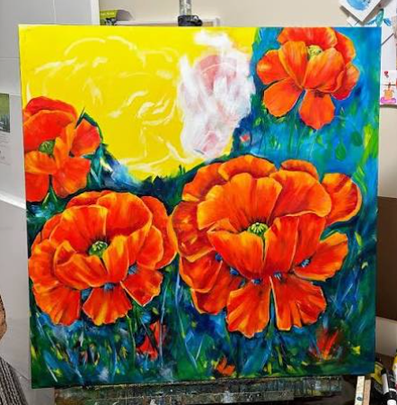 Floral Paintings Acrylic